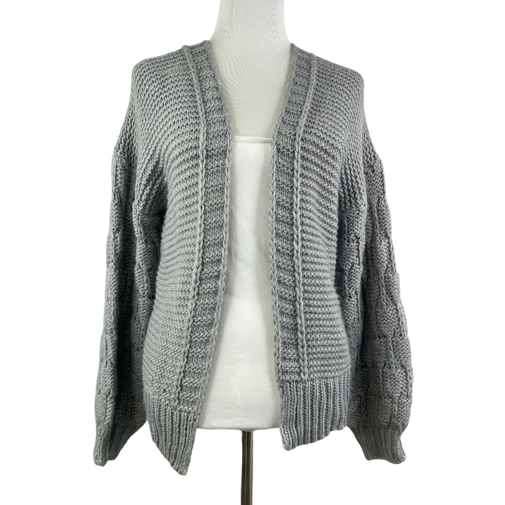 Cotton Emporium Bubble-Sleeve Cardigan XS